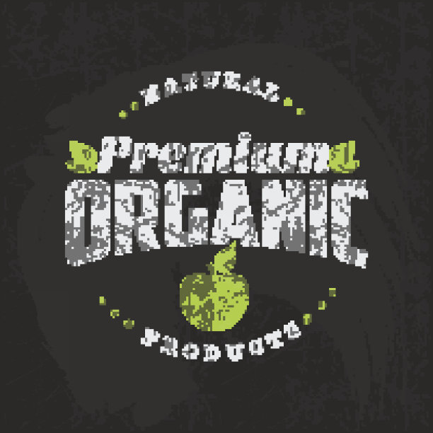 复古的生态矢量标签图片下载