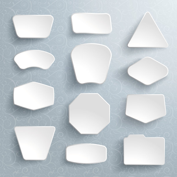 有阴影的纸贴纸图片下载