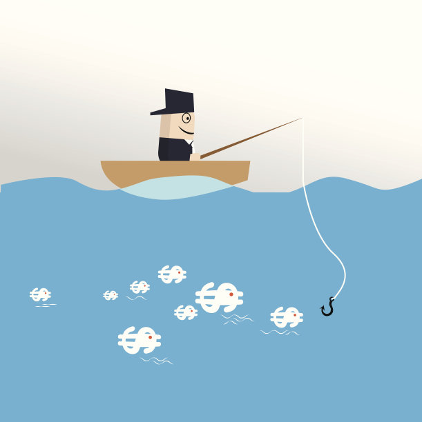 钓鱼的钱图片下载