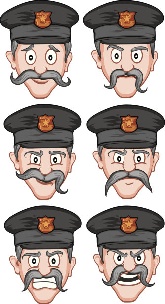 警察的表情图片下载