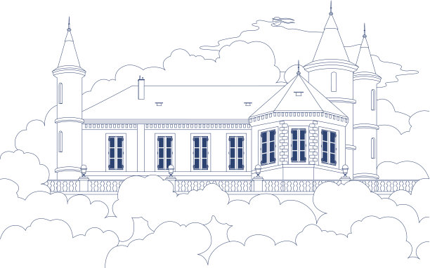 在森林里画城堡图片下载