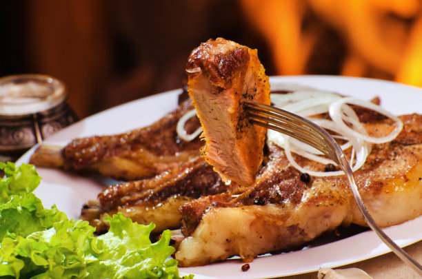 烤牛排肉图片下载