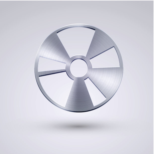 向量全金属图标上的蓝色背景。Eps10图片下载