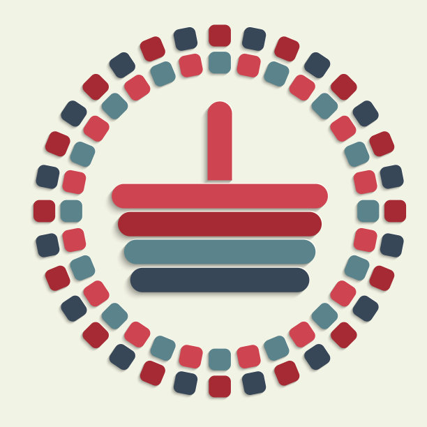 创意矢量马赛克图标图片下载