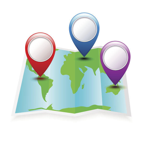 带标记的城市地图图片下载