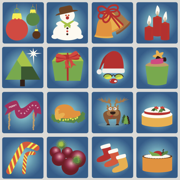 圣诞节图标设置图片下载