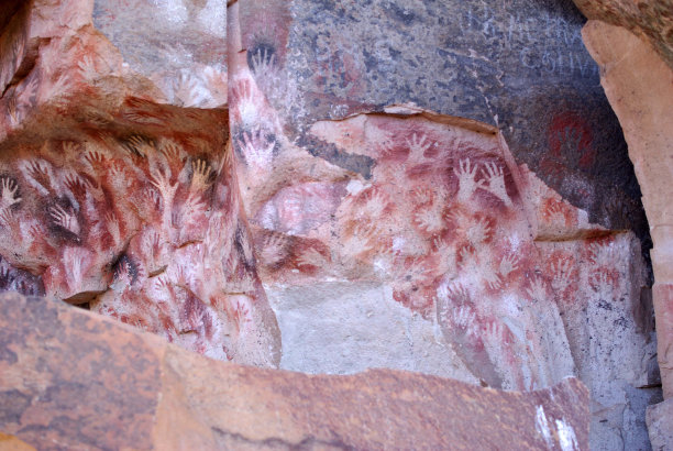 巴塔哥尼亚的岩石画图片下载