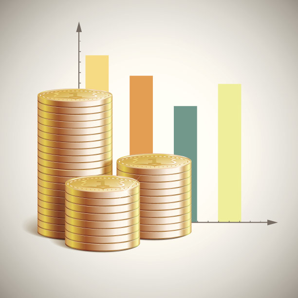 向量主题的商业与美分素材图片