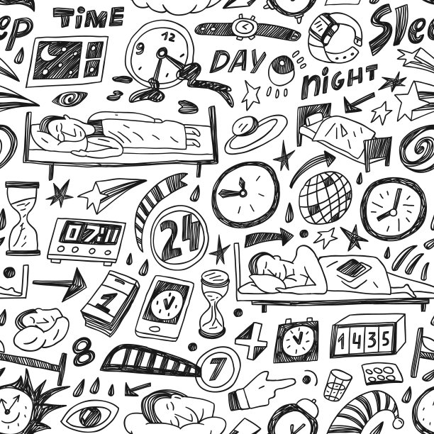 睡眠时间-无缝模式图片下载