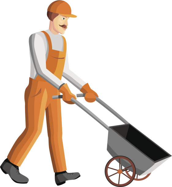 工人用手推车图片下载