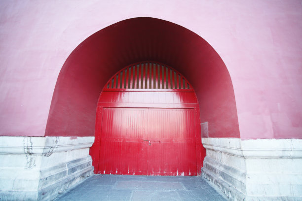 古老的中国门。图片下载