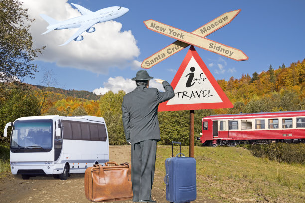 商人在旅行中犹豫不决图片下载