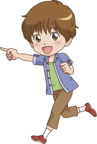一个小男孩的画像素材图片
