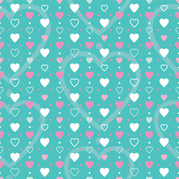 粉色和白色的心背景图片下载