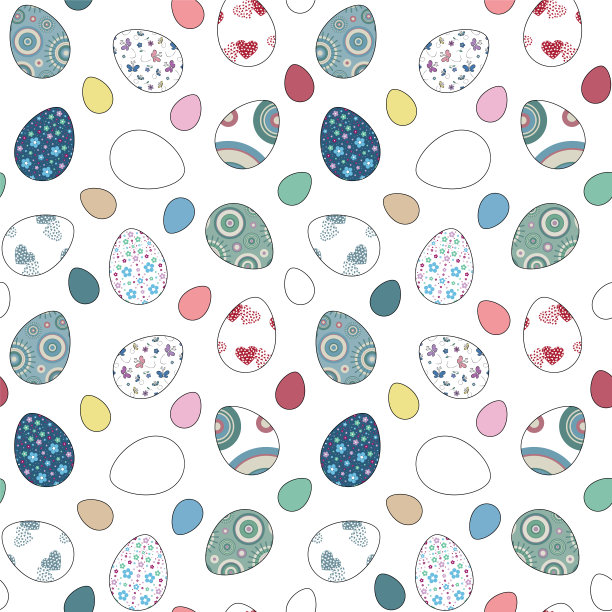 复活节彩蛋的背景素材图片