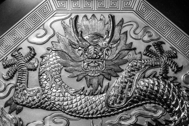 中国龙的雕塑图片下载