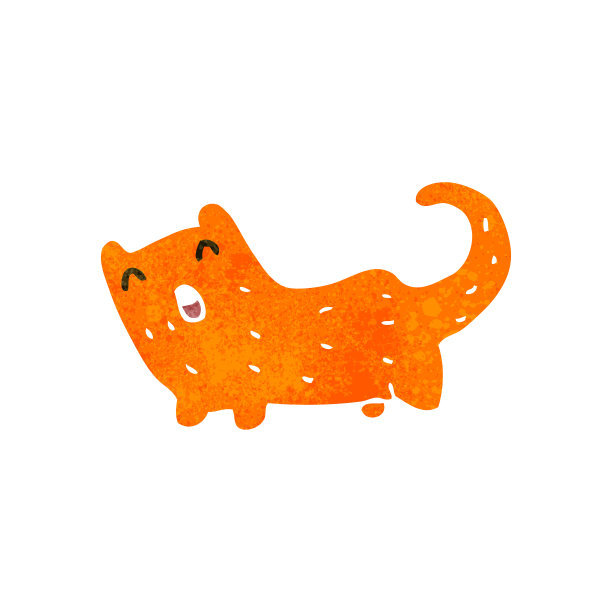 复古卡通姜猫图片下载