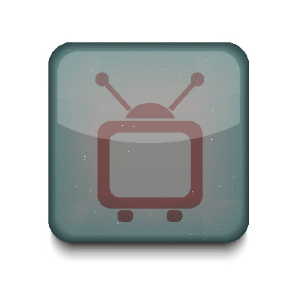 向量电视图标。Eps10。容易编辑素材图片