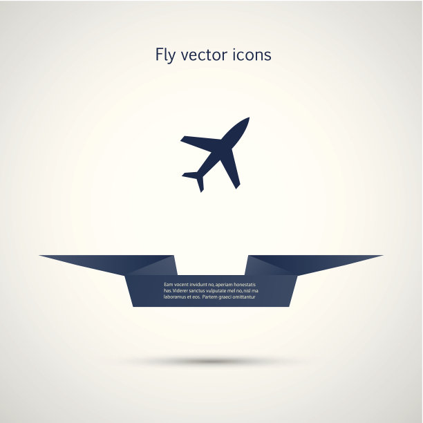 向量蓝色的飞机图片下载