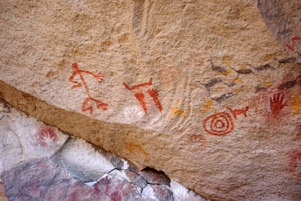 巴塔哥尼亚的岩石画图片下载