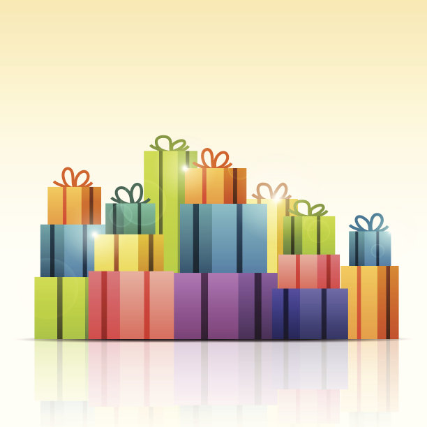 五彩缤纷的礼物图片下载
