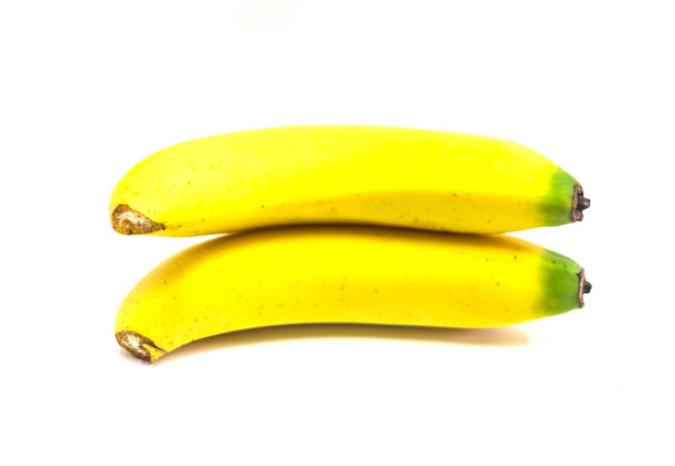 两个香蕉孤立图片下载