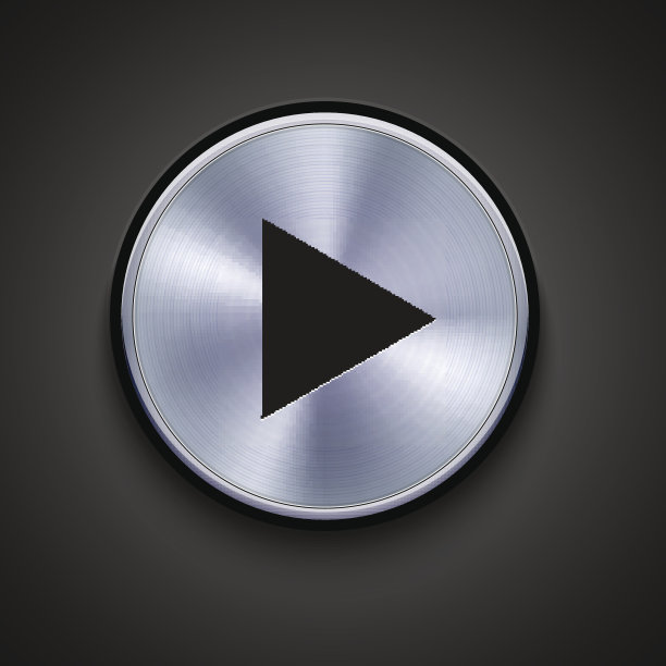 灰色背景上的矢量金属图标。Eps10图片下载