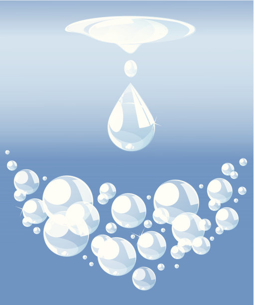 水滴在灯光背景上图片下载