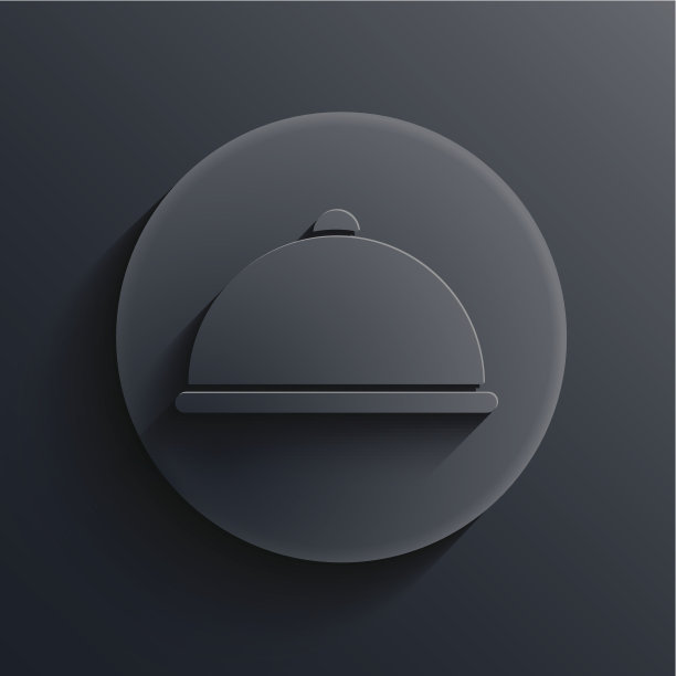 矢量黑圈图标。Eps10图片下载