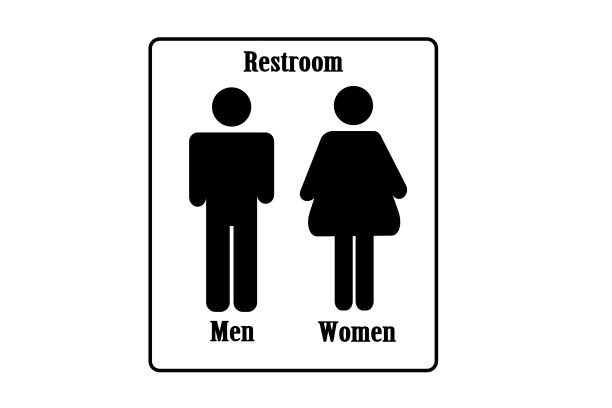 厕所的标志。图片下载