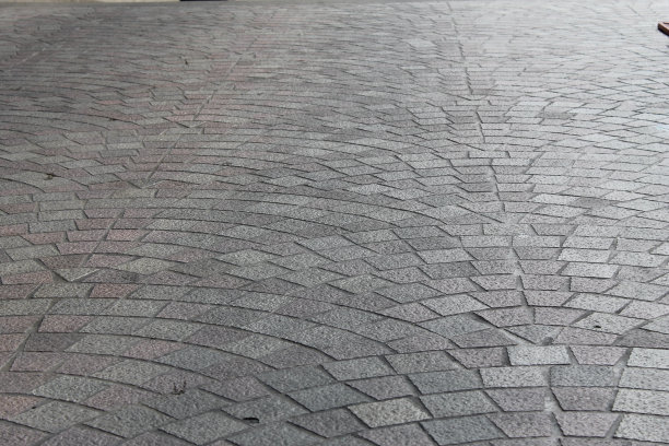 室外地板装饰用混凝土印花图案。图片下载