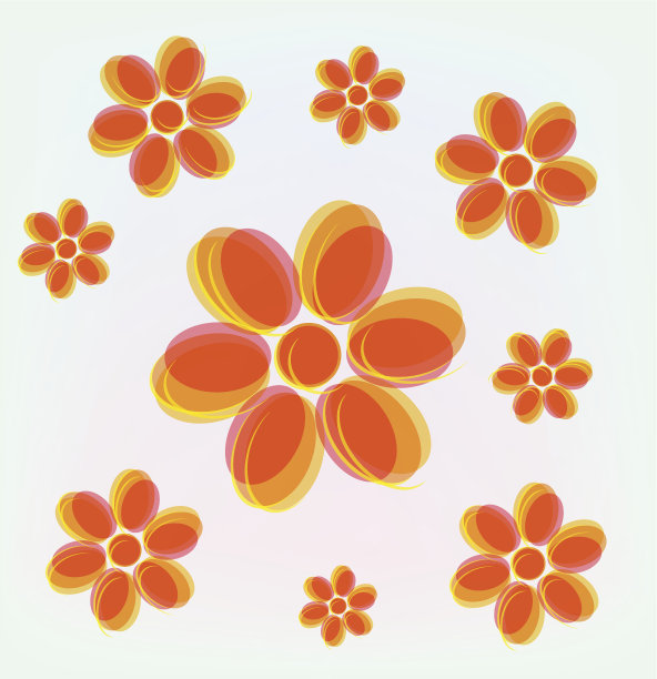 向量花背景。eps10图片下载