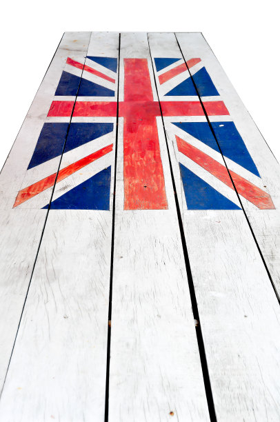 英国旗与木板图片下载