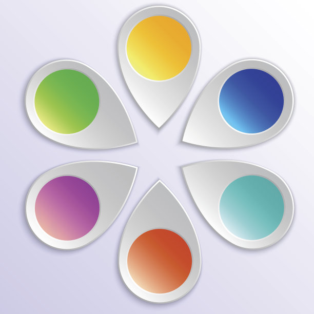 矢量信息图指针设计元素图片下载