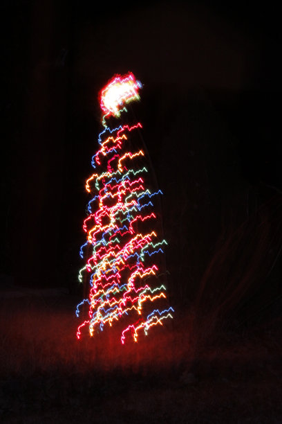 抽象的圣诞灯图片下载