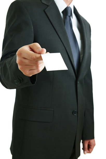 商人给空白名片图片下载