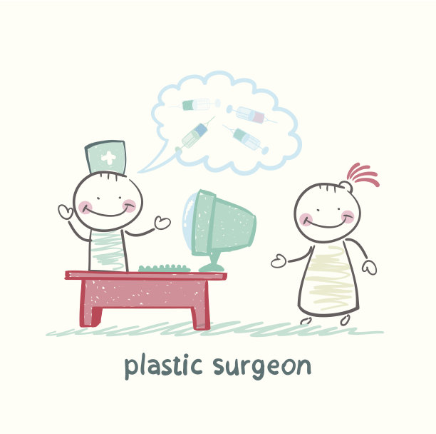 整形外科医生在电脑前图片下载