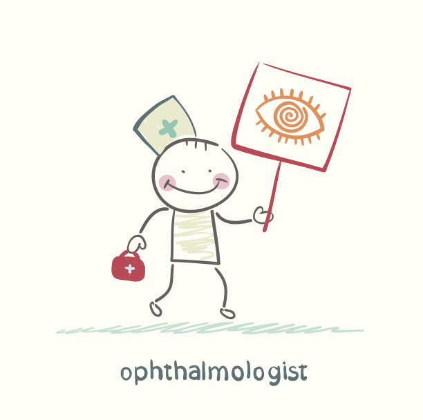 一个眼科医生和一张海报图片下载