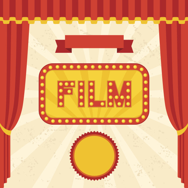 电影和电影的复古背景。图片下载