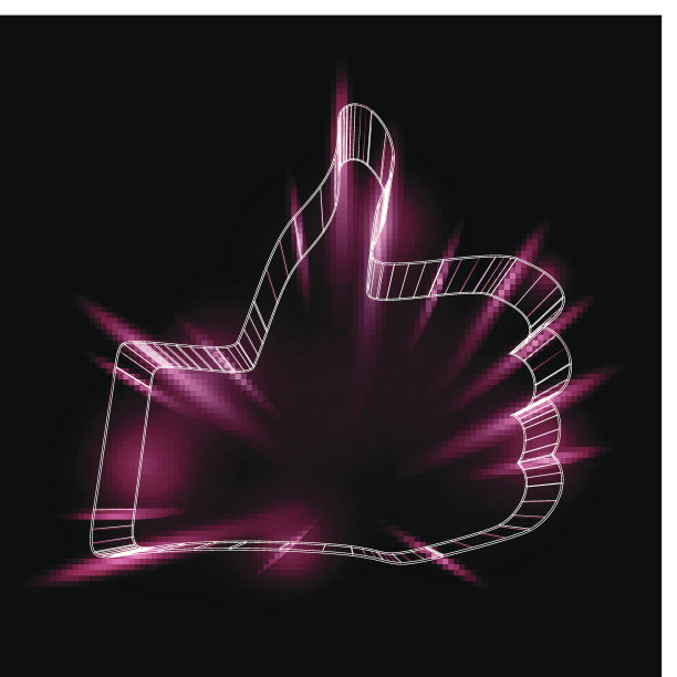 LIKE在风格3D中的抽象符号图片下载