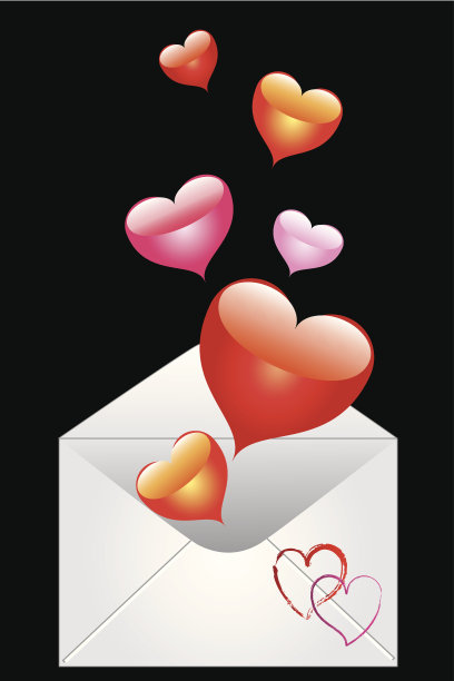 信封的心图片下载