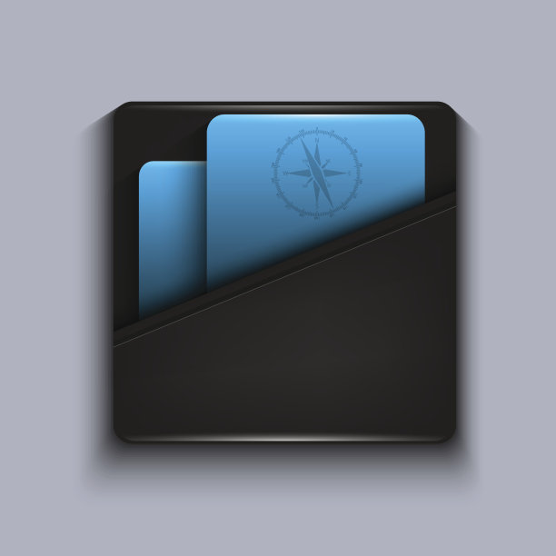 向量现代蓝色图标在灰色背景。Eps10图片下载