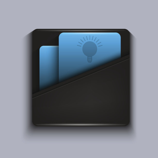 向量现代蓝色图标在灰色背景。Eps10图片下载