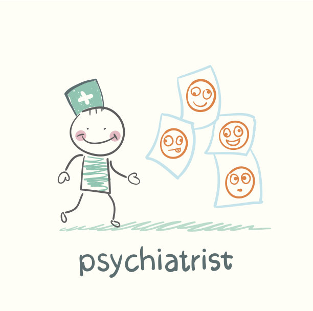 研究精神错乱病人照片的精神病学家图片下载