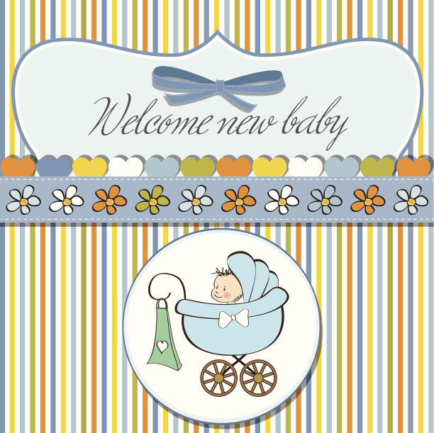 男婴公告卡图片下载