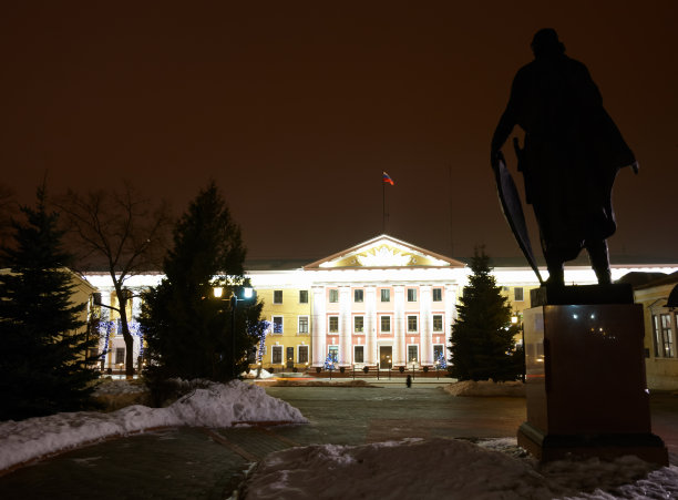政府大厦夜景图片下载