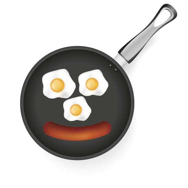 平底锅煎蛋图片下载