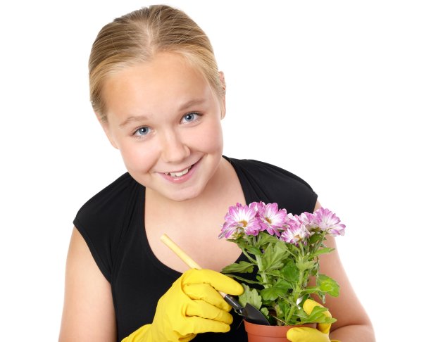 园艺的女孩图片下载