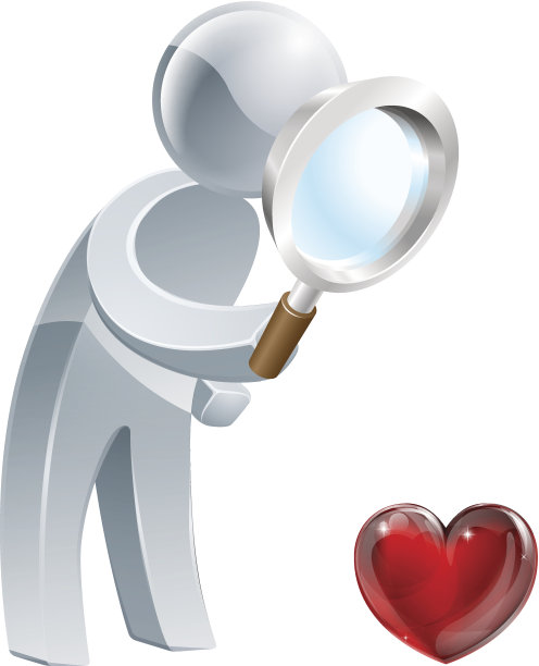 心脏放大镜人图片下载