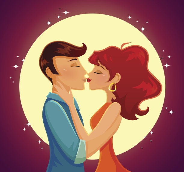 浪漫的吻图片下载